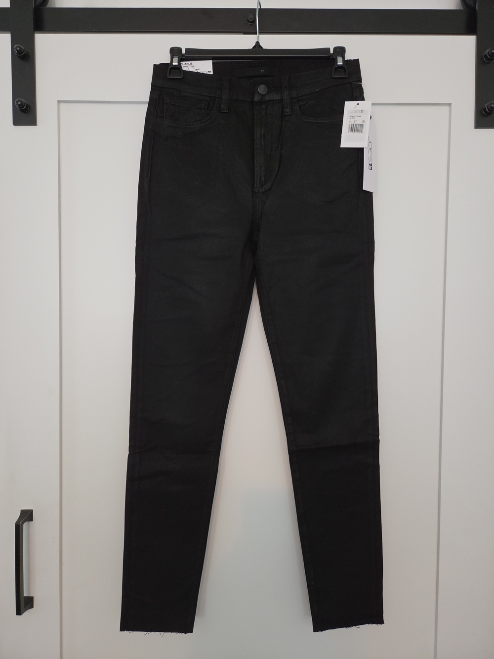 Joe's Jeans The Charlie Women's Black Coated Jeans
